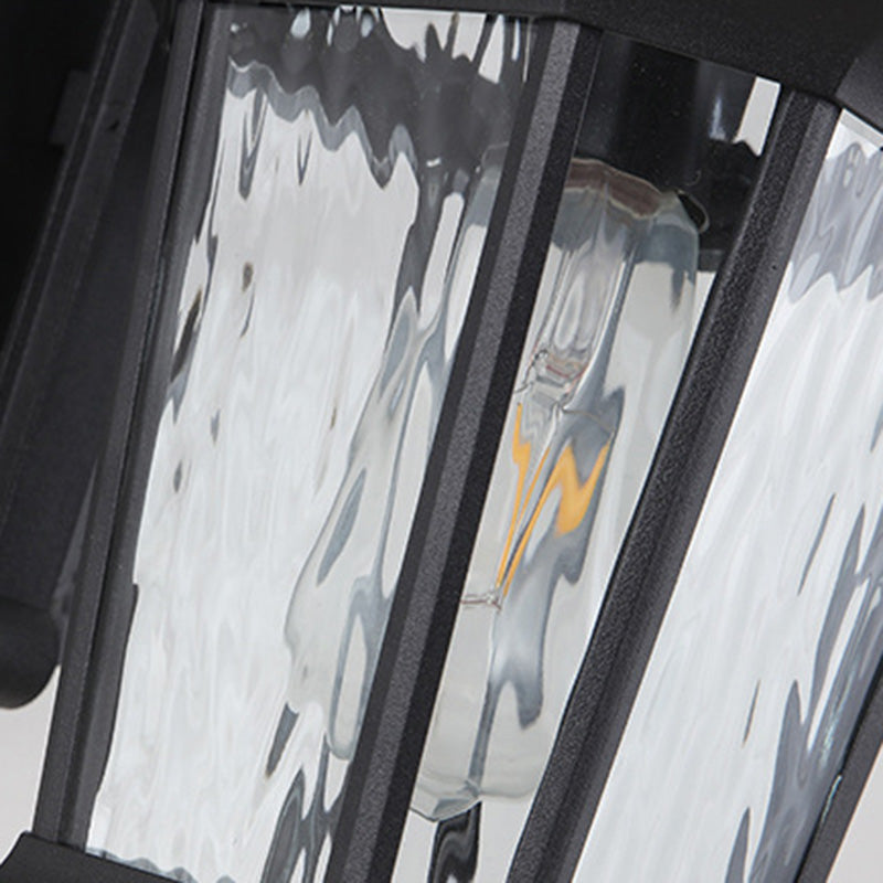 Aluminum Glass Octagon Cylinder Outdoor Light