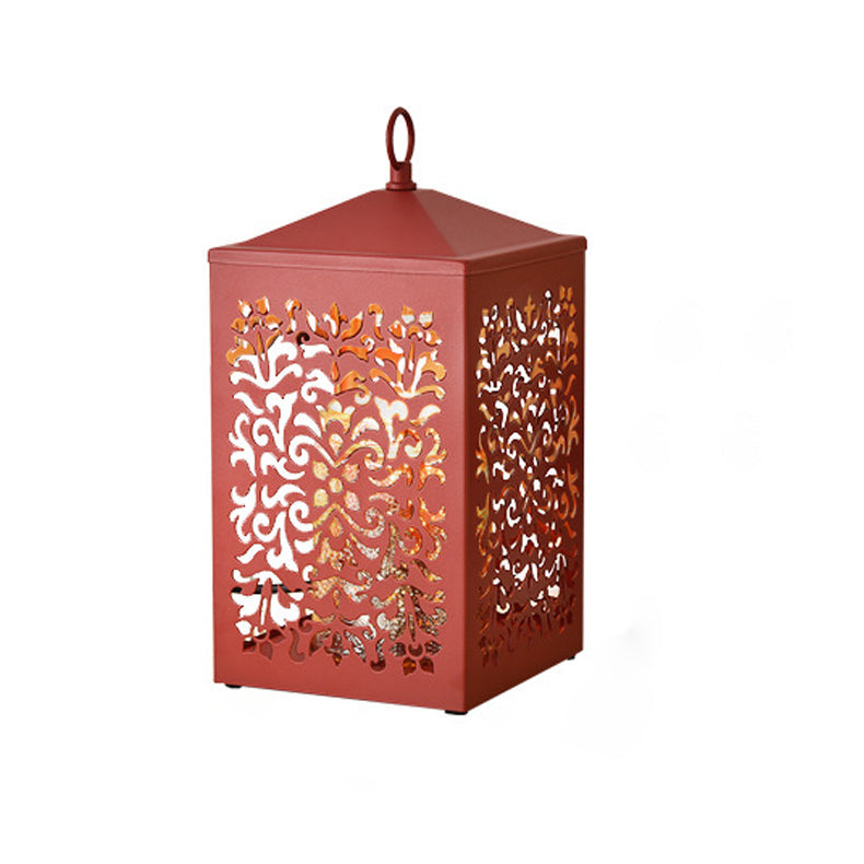 Metal Hollow Rectangle Melting Table Lamp