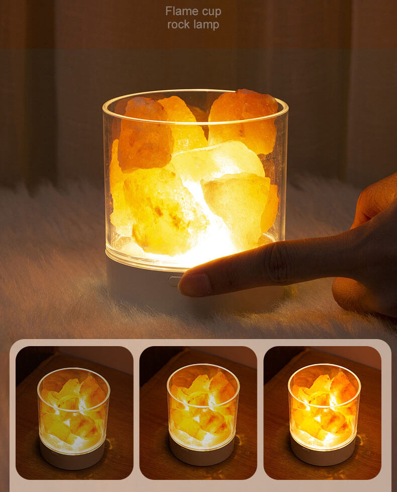 Salt Flame Cup Night Table Lamp