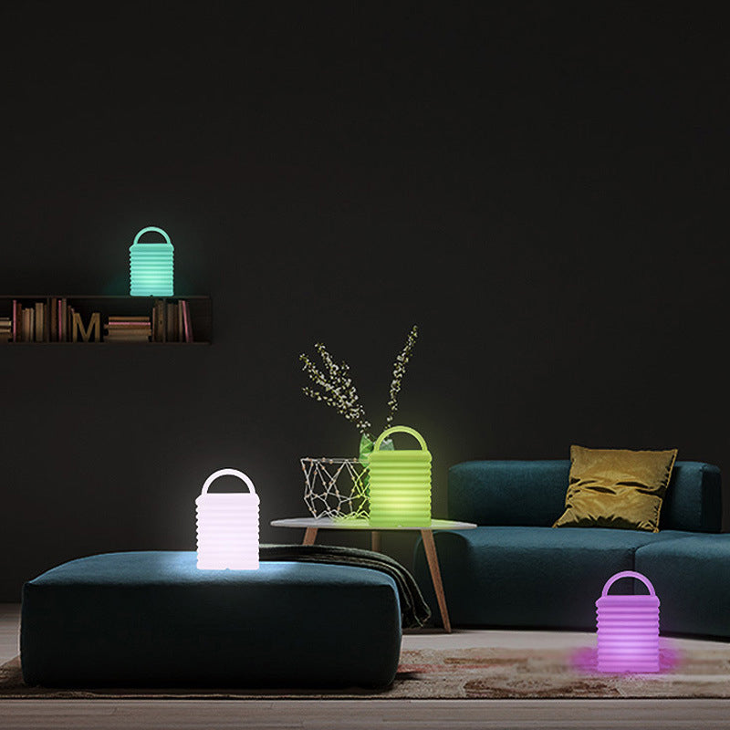 Plastic Colorful Tote Bag Table Lamp