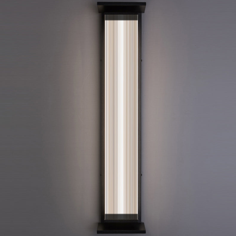 Rectangular Stainless Steel Acrylic Outdoor Light
