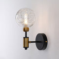 Iron Glass Ball 1/2 Wall Lamp