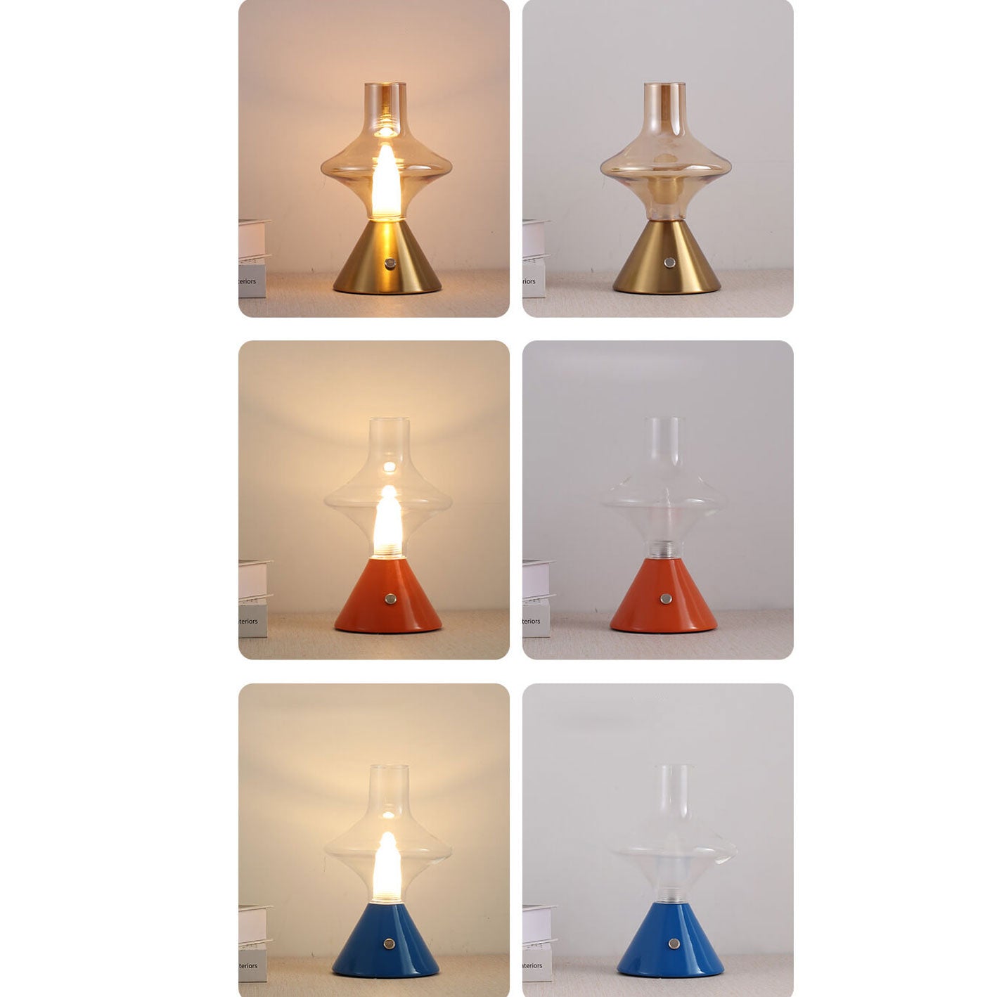 High Boron Glass Charging Table Lamp
