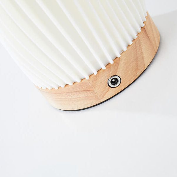 Geometry 3D Printed Wood Table Lamp