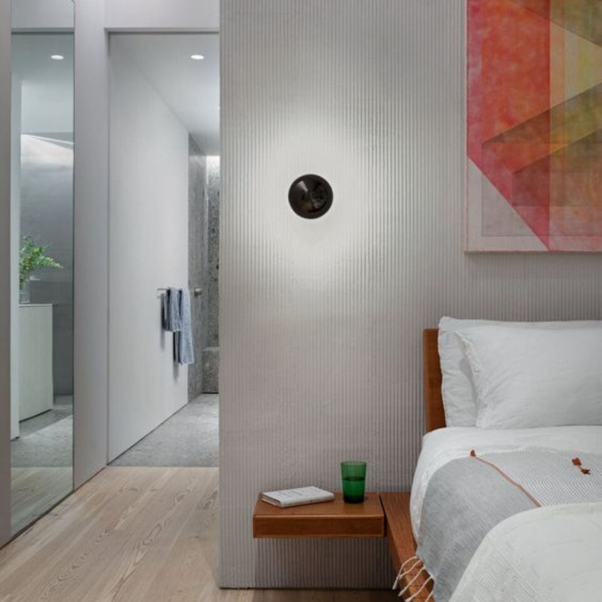 Meteorite Semicircle Metal Bedroom Wall Lamp