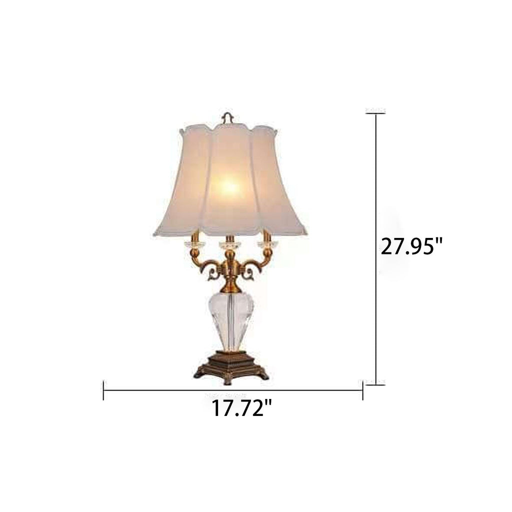 Zinc Alloy Crystal Table Lamp