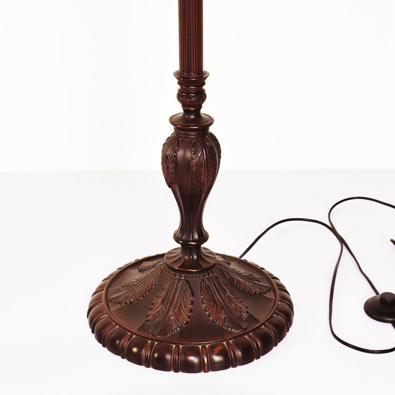 Dome Iron Resin Glass 3-Light Floor Lamp