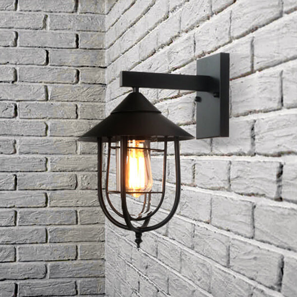 Iron Lantern Indoor Outdoor Light