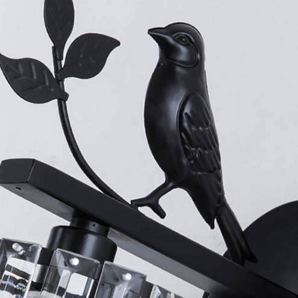 Crystal Bird Wall Lamp
