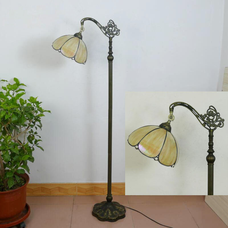 Traditional Tiffany Stained Glass Floor Lamp