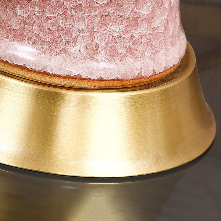 Fabric Ceramic Vase Home Table Lamp