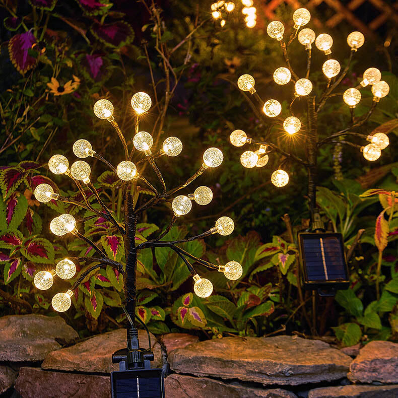 Solar Modern Simple Crystal Outdoor Light