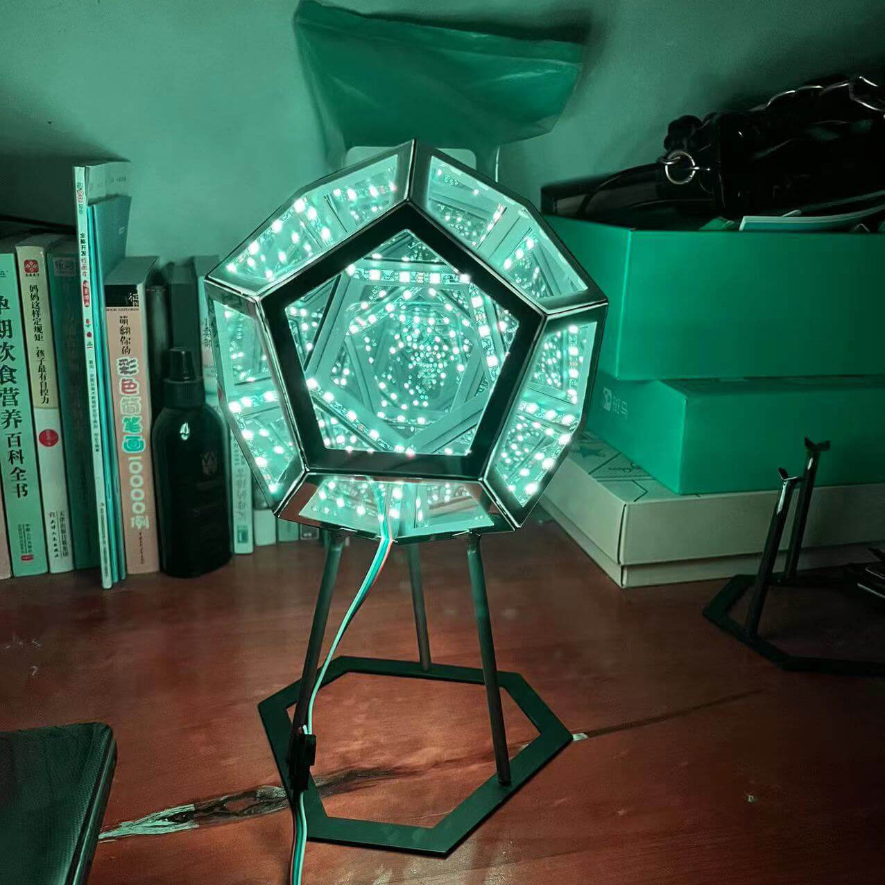 Infinity Dodecahedron Night Table Lamp