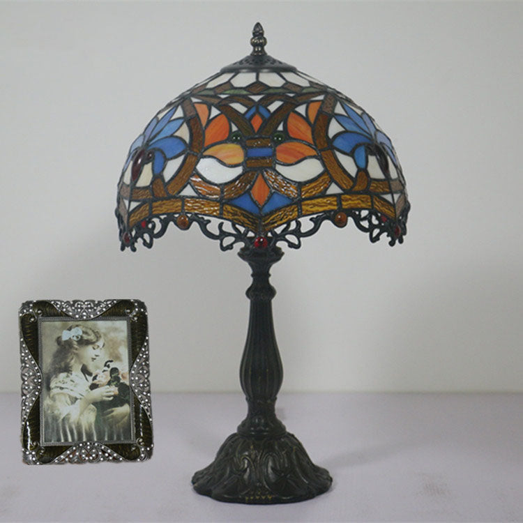 Resin Zinc Alloy Glass Table Lamp