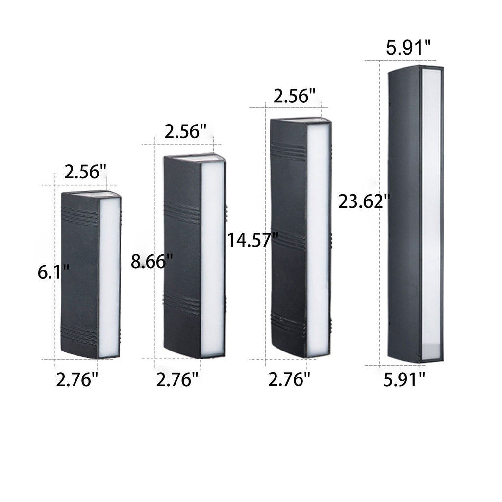 Rectangular Up Down Luminous Outdoor Light