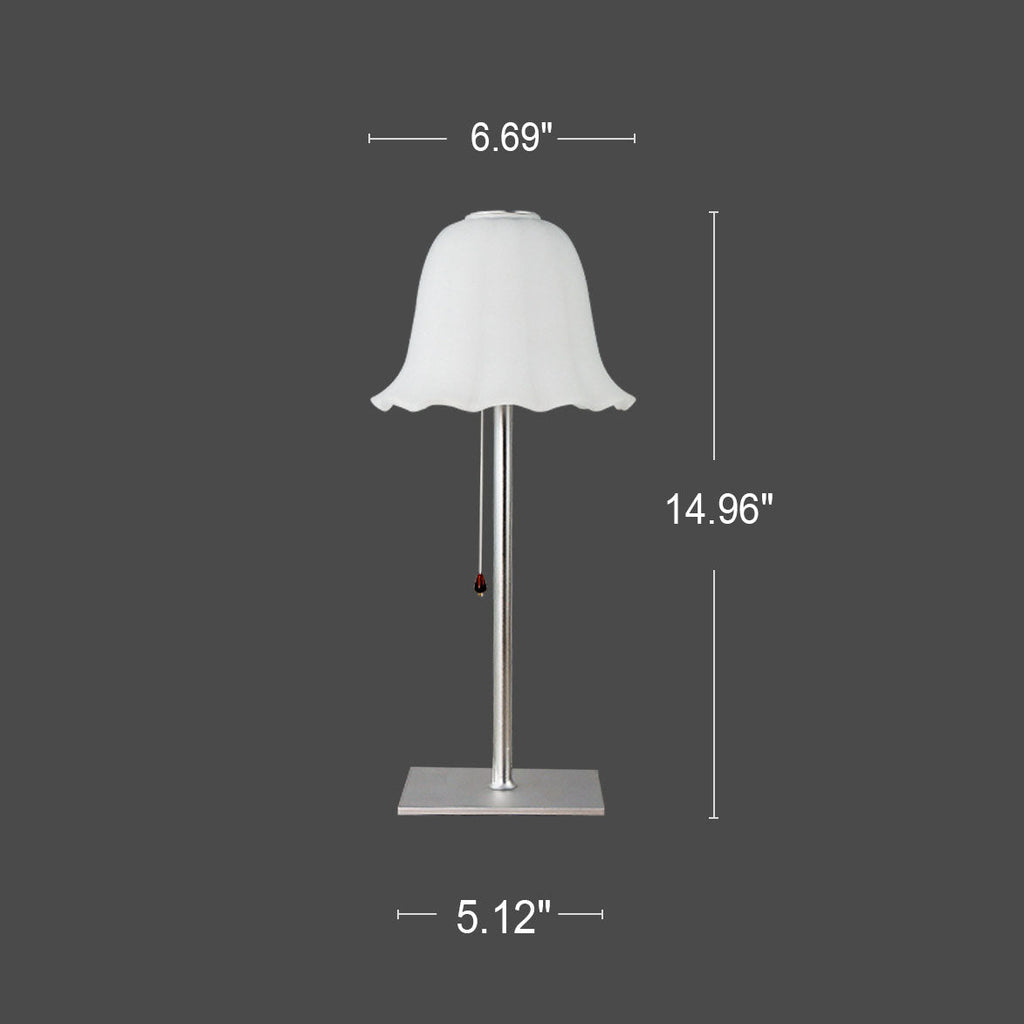 Pleated Aluminum Table Lamp
