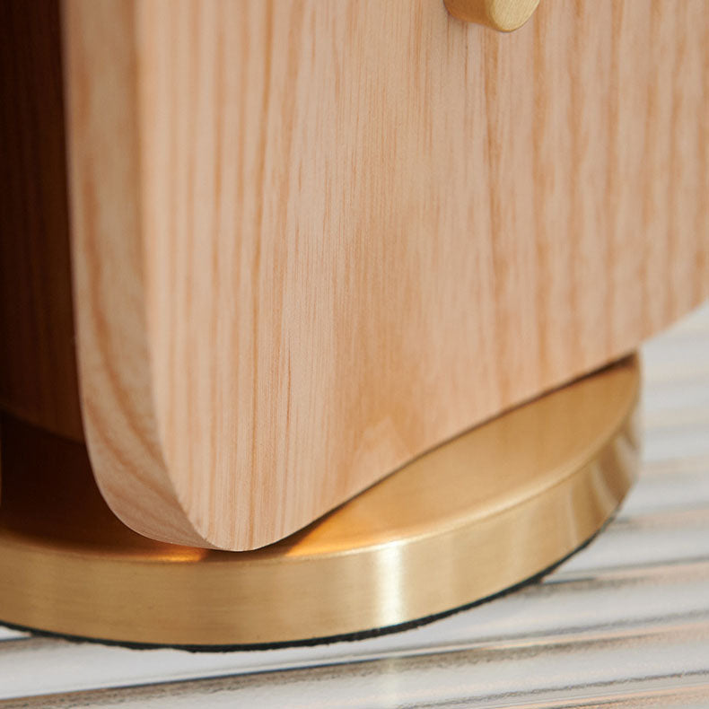 Rectangular Cone Brass Solid Table Lamp