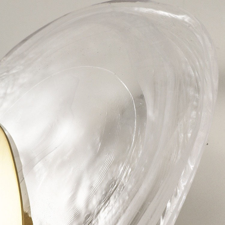 Irregular Oval Hardware Glass Wall Lamp
