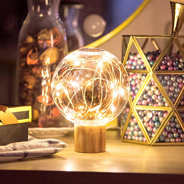 Plastic Lampshade Starry Night Table Lamp