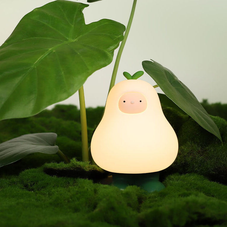 Cartoon Pear Silicone Night Table Lamp
