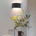 Solid Color Iron Half-circle Wall Lamp