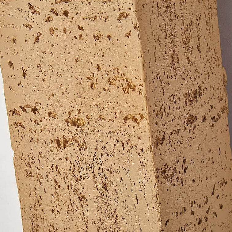 Square Column Hand Sculpted Wall Lamp