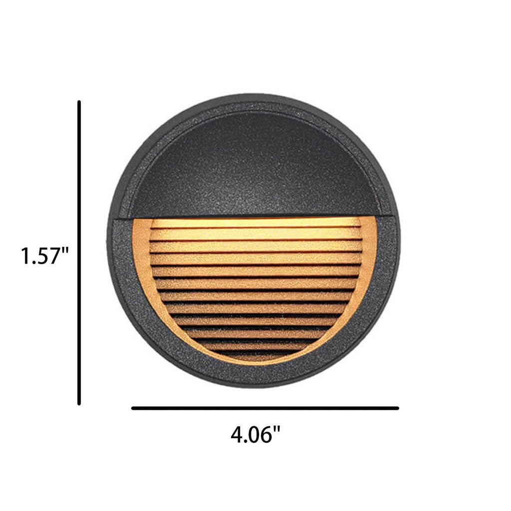 Round Aluminum Stair Enclosure Outdoor Light