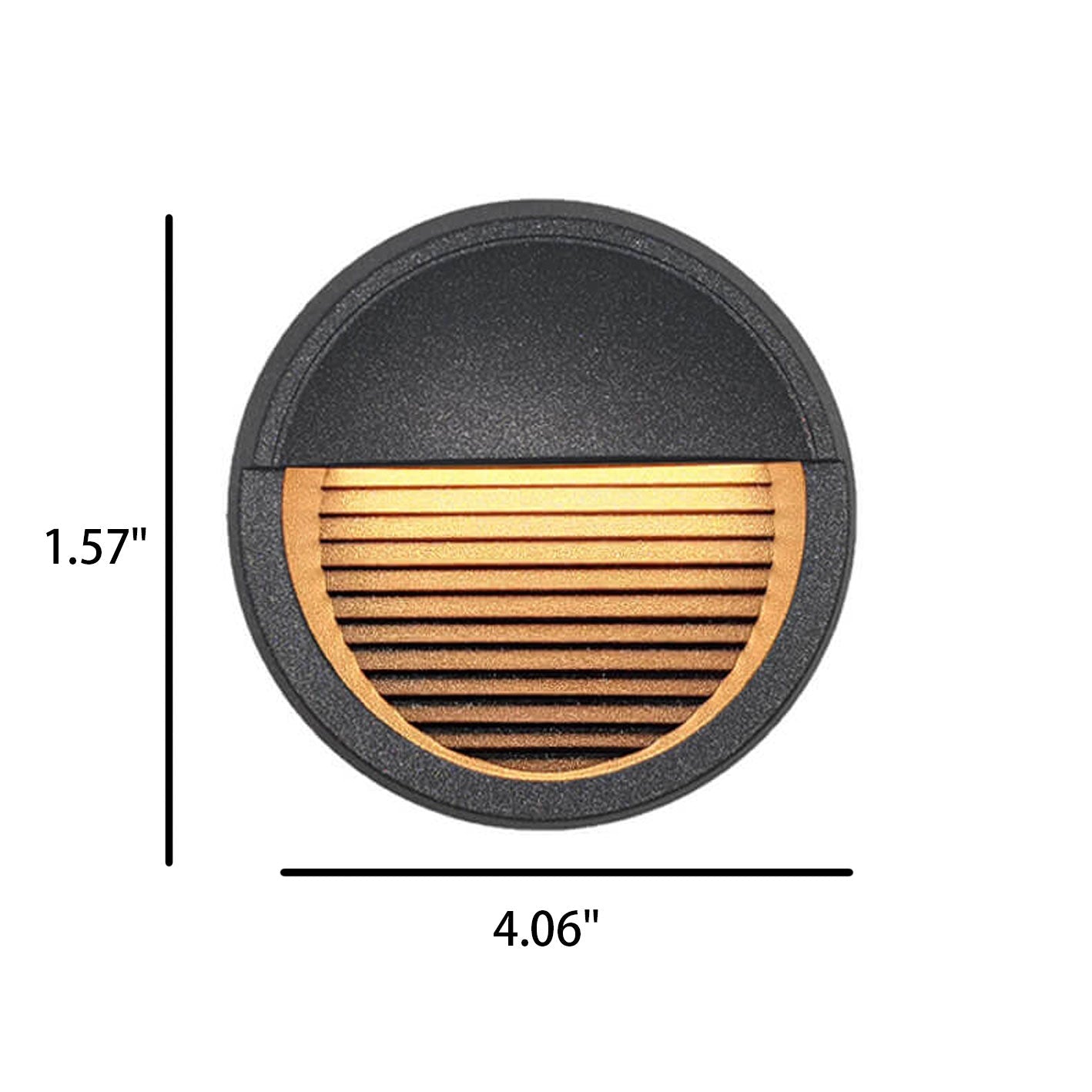 Round Aluminum Stair Enclosure Outdoor Light