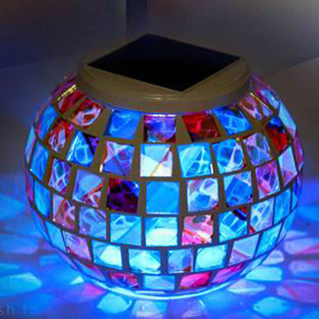Tiffany Solar Mosaic Outdoor Light