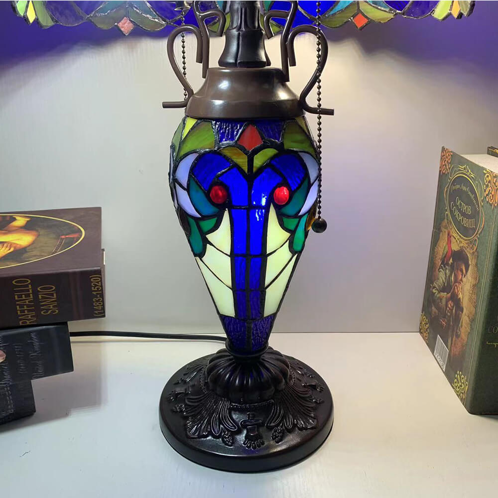 Exquisite Style Stained Glass 3-Light Table Lamp