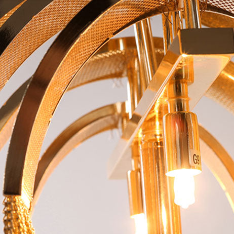 Tassel Chain Iron Aluminum 2-Light Floor Lamp