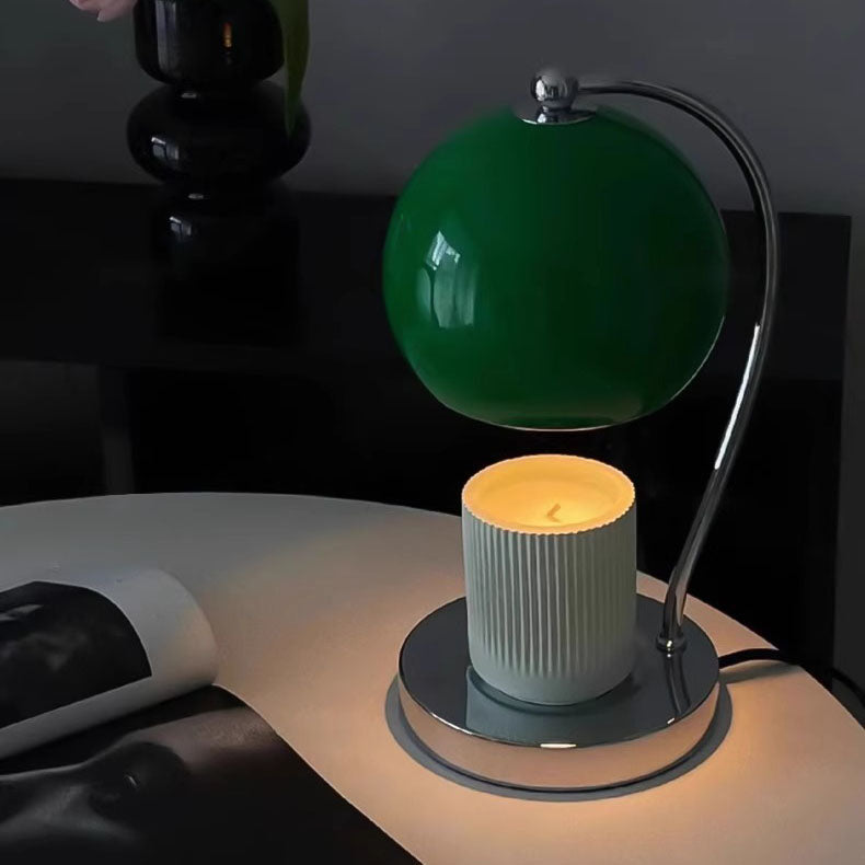 Iron Stainless Steel Round Table Lamp