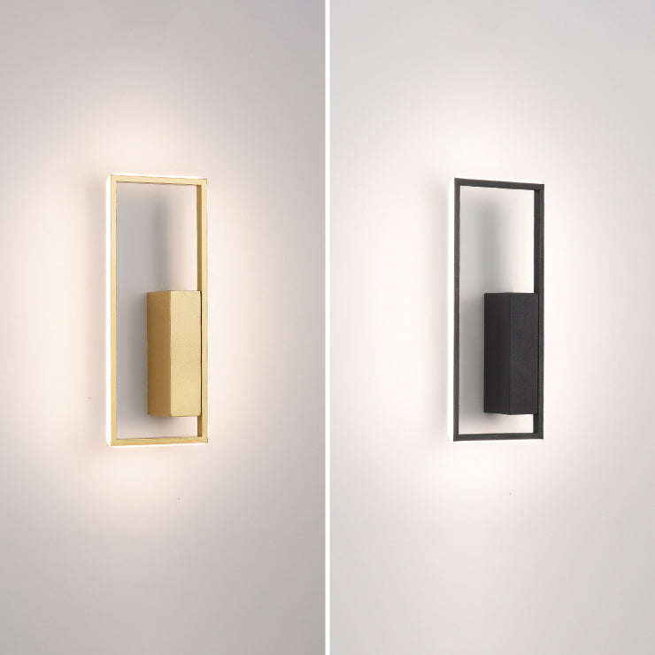 Rectangle Line Iron Silicone Wall Lamp