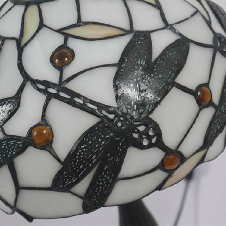 Resin Animal Dragonfly Stained Table Lamp