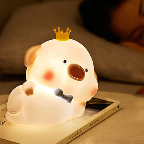 Cute Piggy Silicone Night Table Lamp