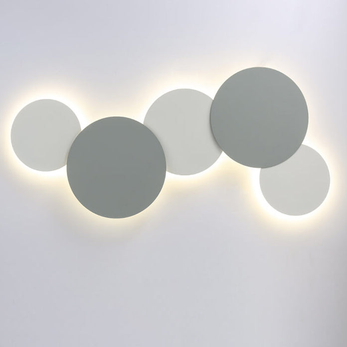 Round Eclipse Iron Living Wall Lamp