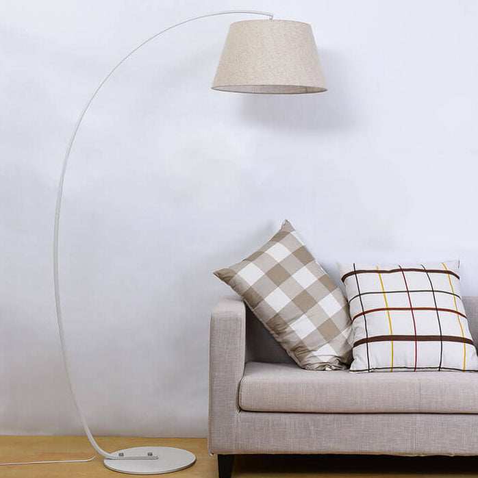 Solid Color Fishing Iron Floor Lamp