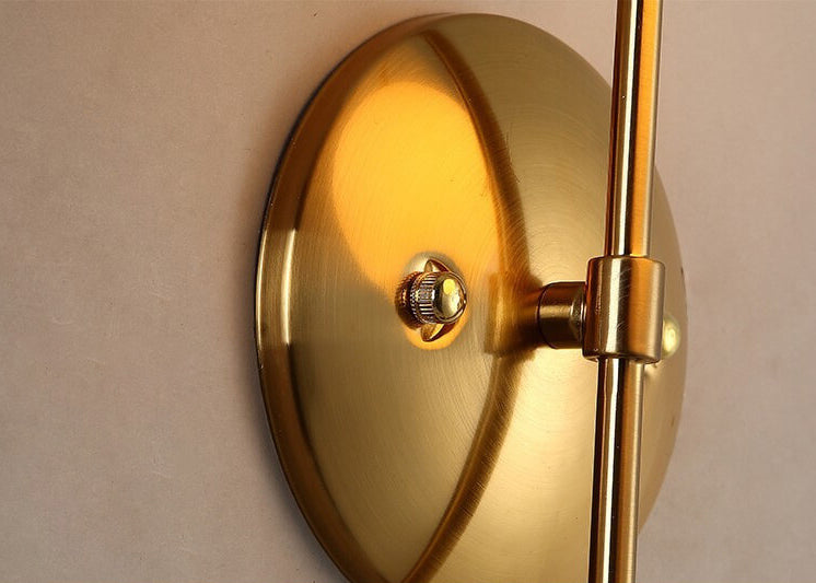 Iron Glass Globe Wall Lamp