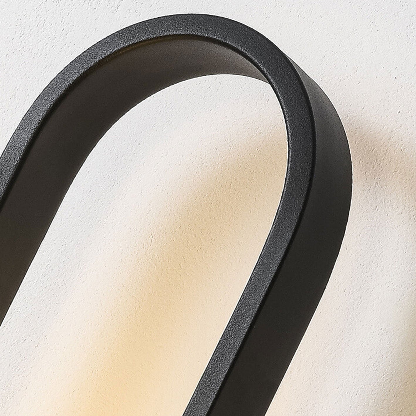 Oval Ring Iron Glass Wall Lamp