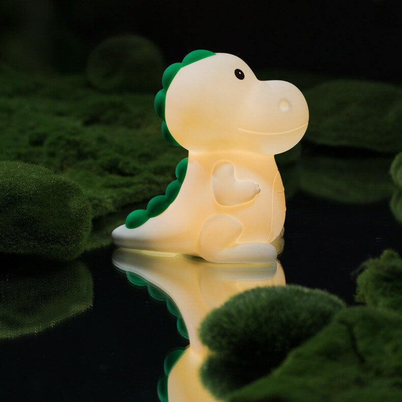 Cartoon Dinosaur Silicone Pat Table Lamp