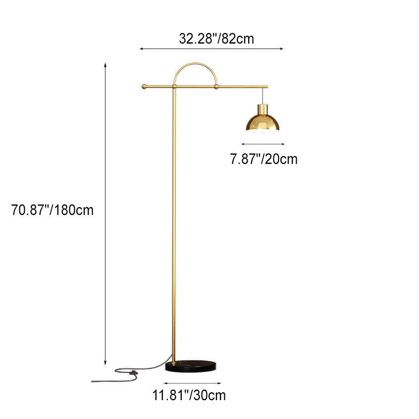 Fishing Rod Dome Floor Lamp