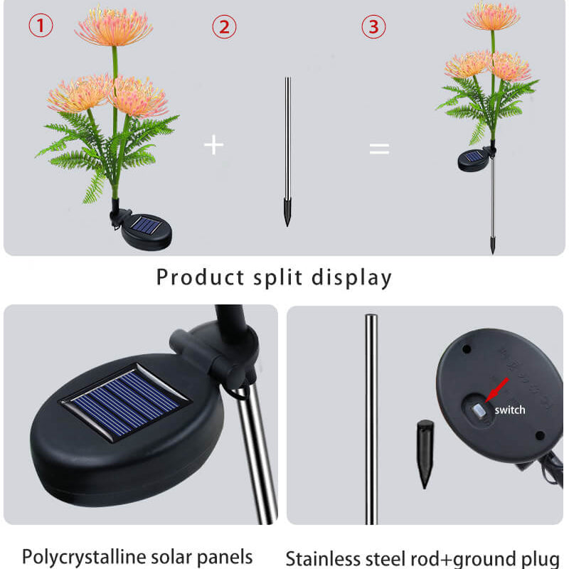 Imitation Sunflower Lawn Insert Outdoor Light