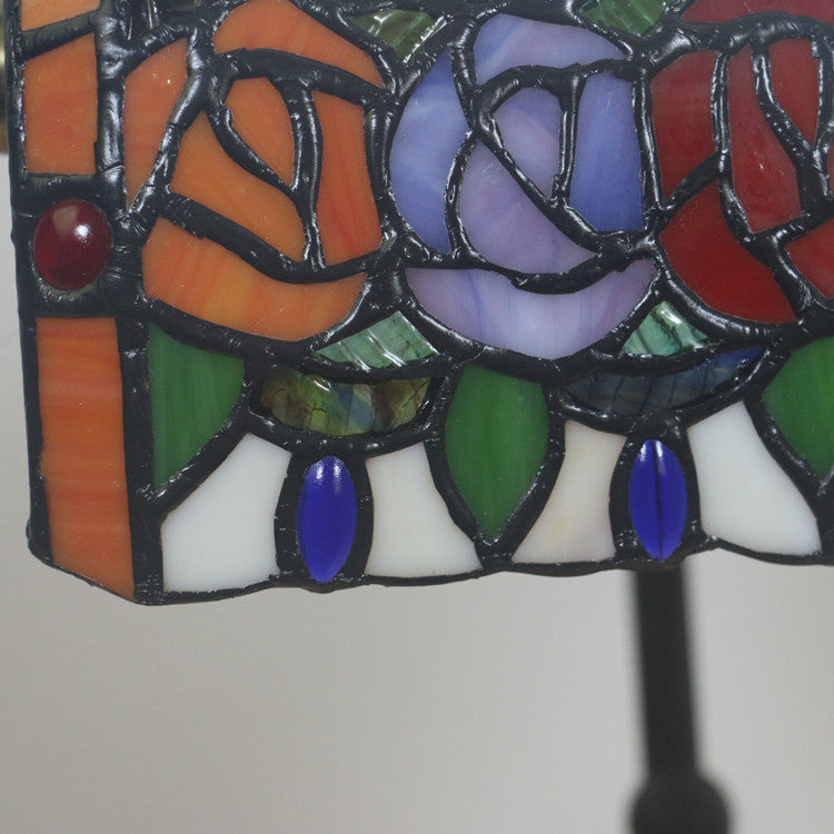 Rectangle Rose Zinc Alloy Table Lamp