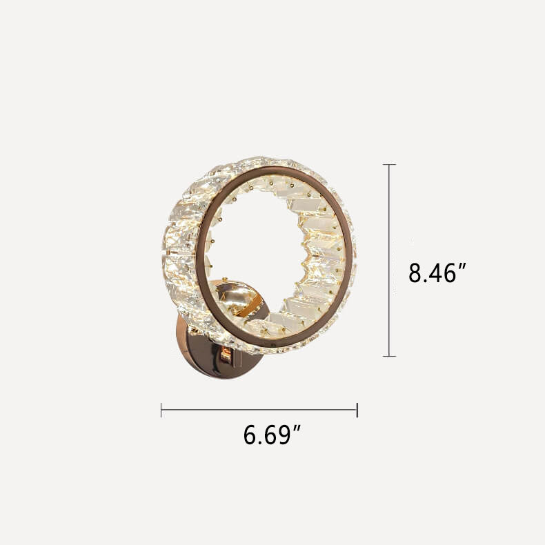Crystal Ring Wall Lamp