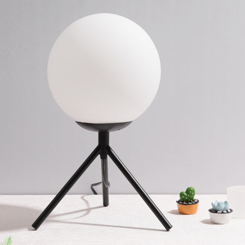 Iron Glass Ball Bracket Table Lamp