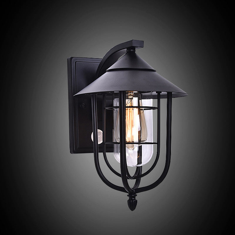 Human Sensing Iron Glass Outdoor Light