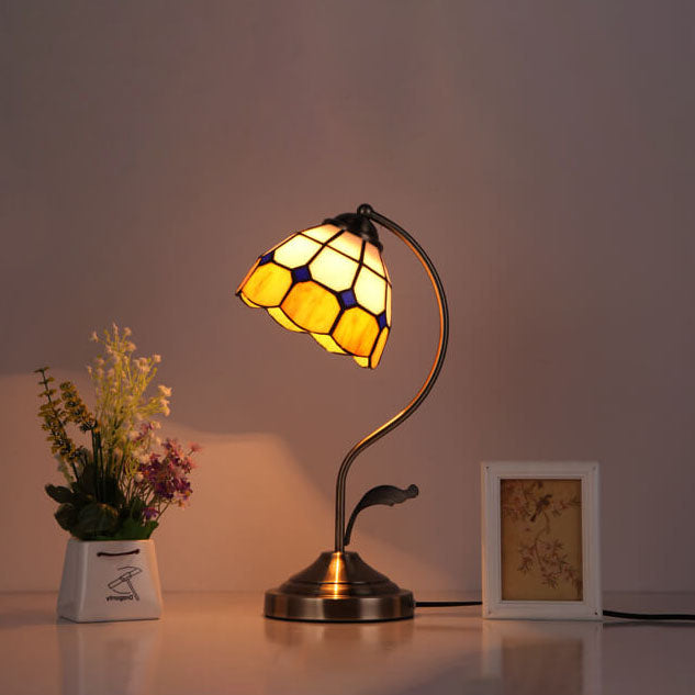 Round Head Glass Hardware Table Lamp