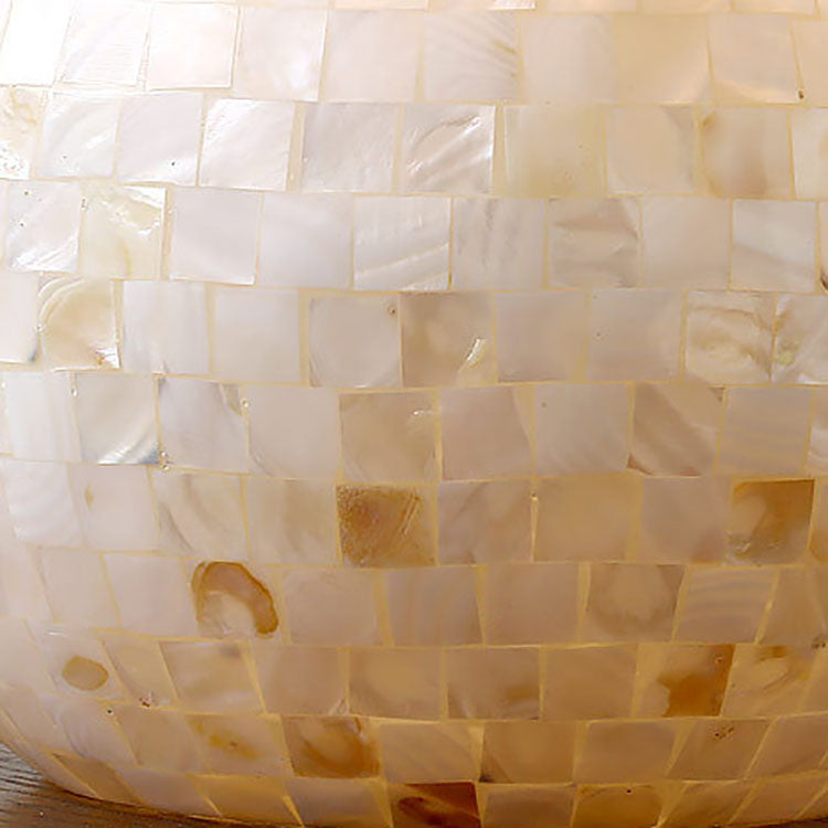 Round Oval Hardware Fabric Table Lamp