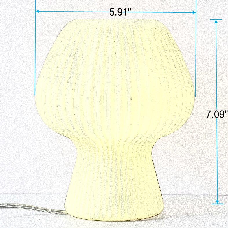 Mushroom Glass Bedside Table Lamp