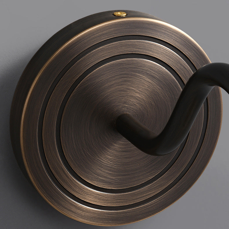 Full Copper Semicircle Living Wall Lamp